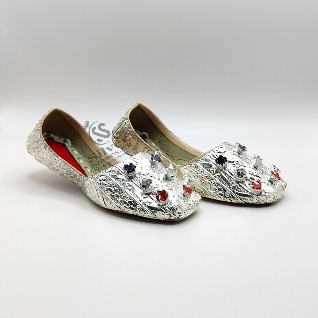 Buy Silver (Chandi) Baby Beautiful Shoes (Khussa) – Silver Jewelry