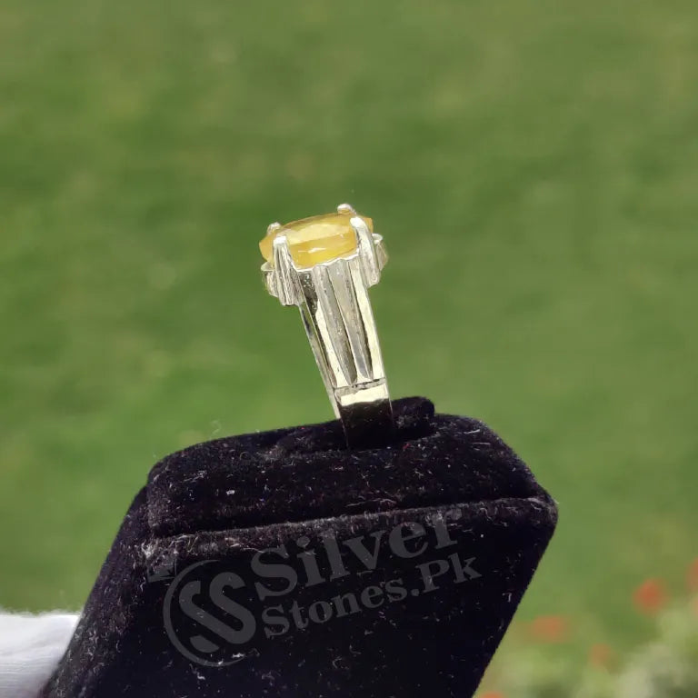 Pukhraj Silver (Chandi) Ring