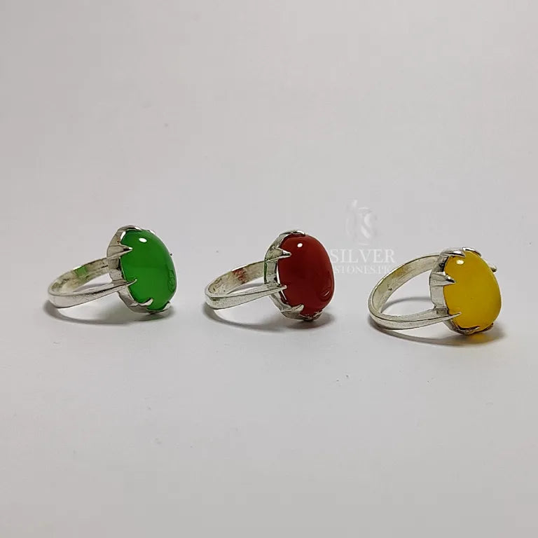 Real Aqeeq Silver (Chandi) Ring