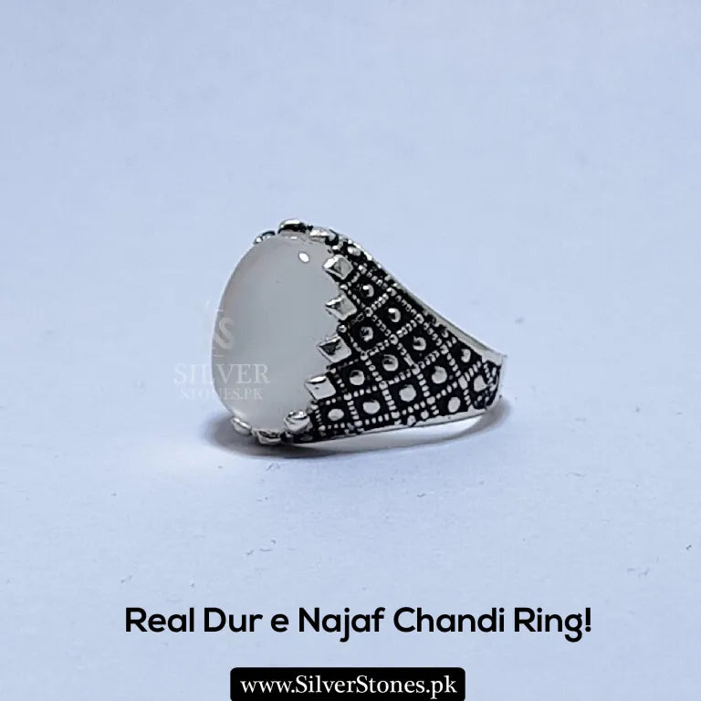 Real Dur e Najaf Chandi Ring