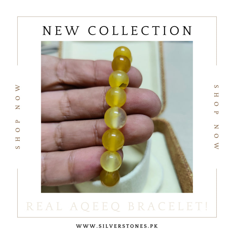 Real Aqeeq Stones Bracelet