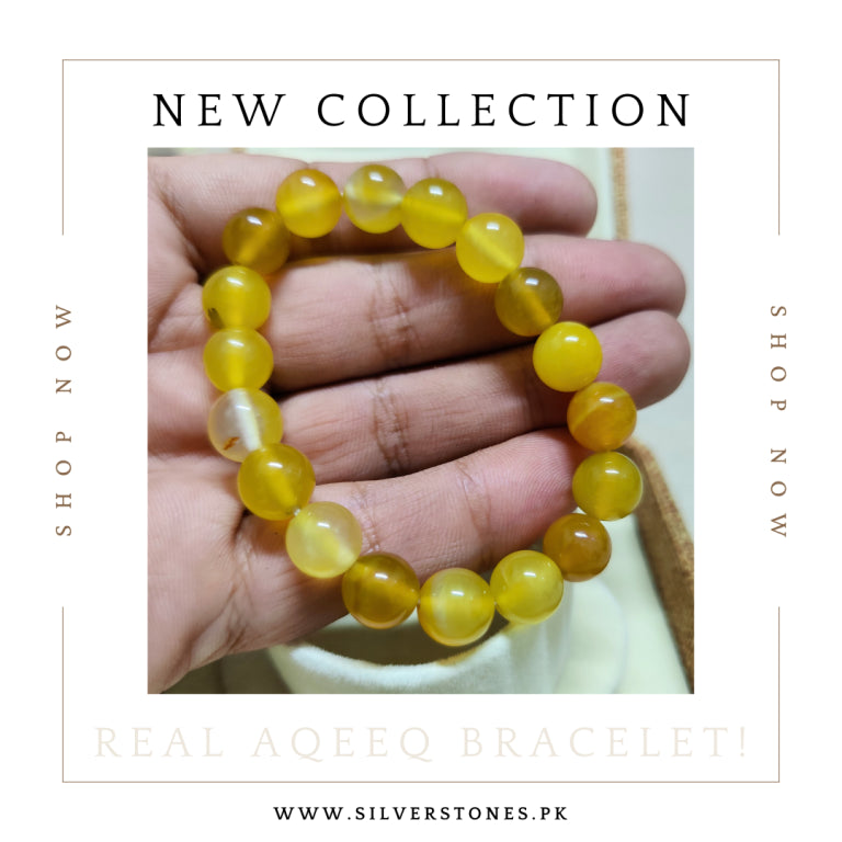 Real Aqeeq Stones Bracelet