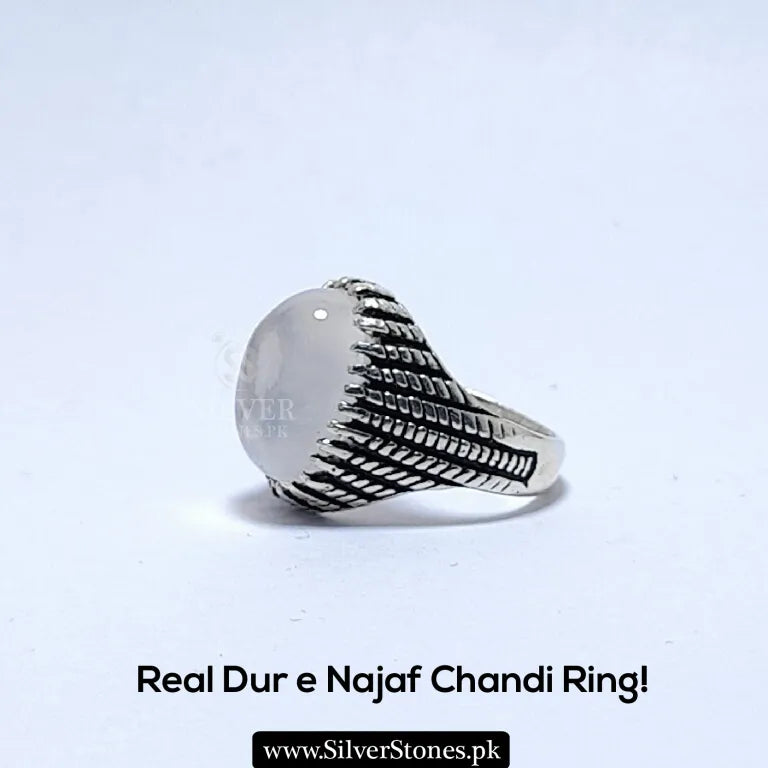 Real Dur e Najaf Chandi Ring