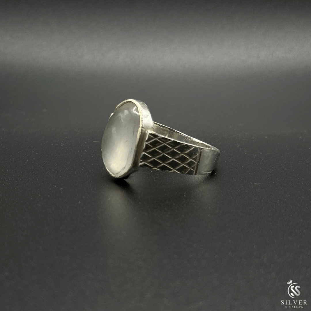 Real High-Quality Dur e Najaf Chandi Ring in Turkish Style