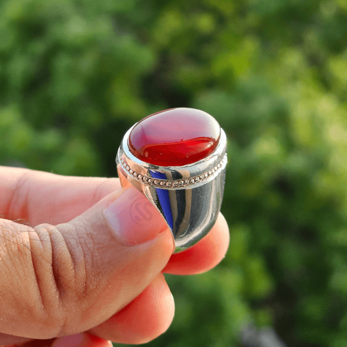Real Aqeeq Turkish Silver (Chandi) Ring For Men’s