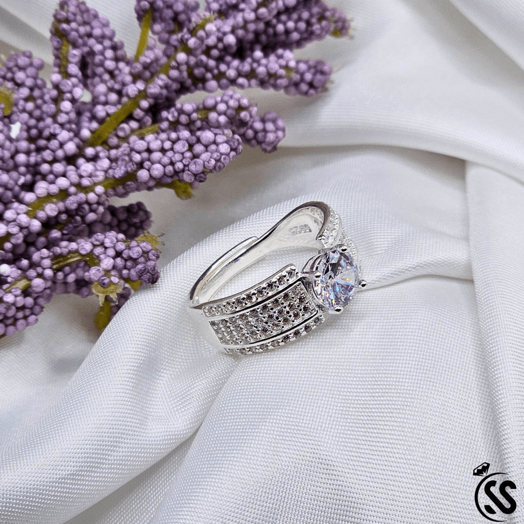 925 Italian Sterling Silver Adjustable Ring – Unisex Design