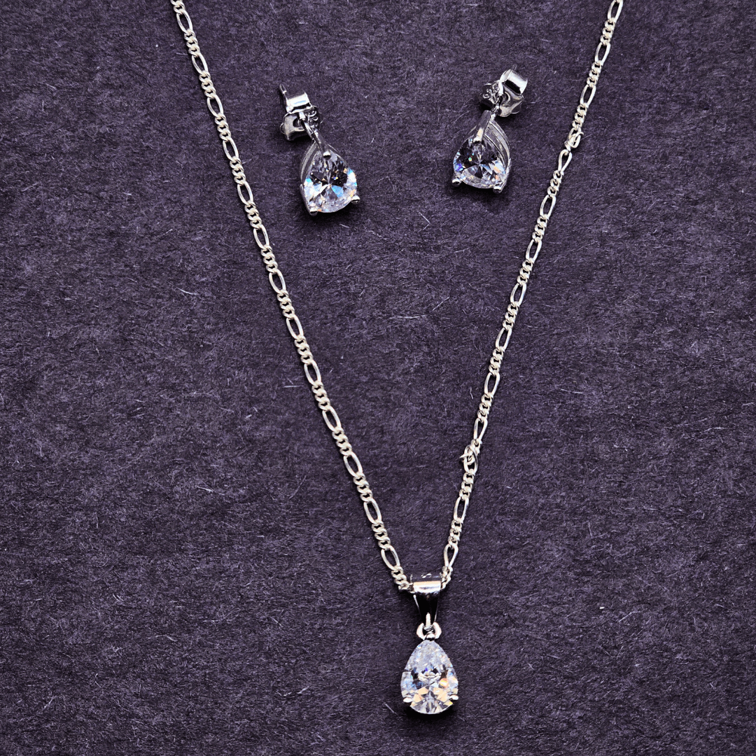 Italian Silver 925 Diamond style Pendant