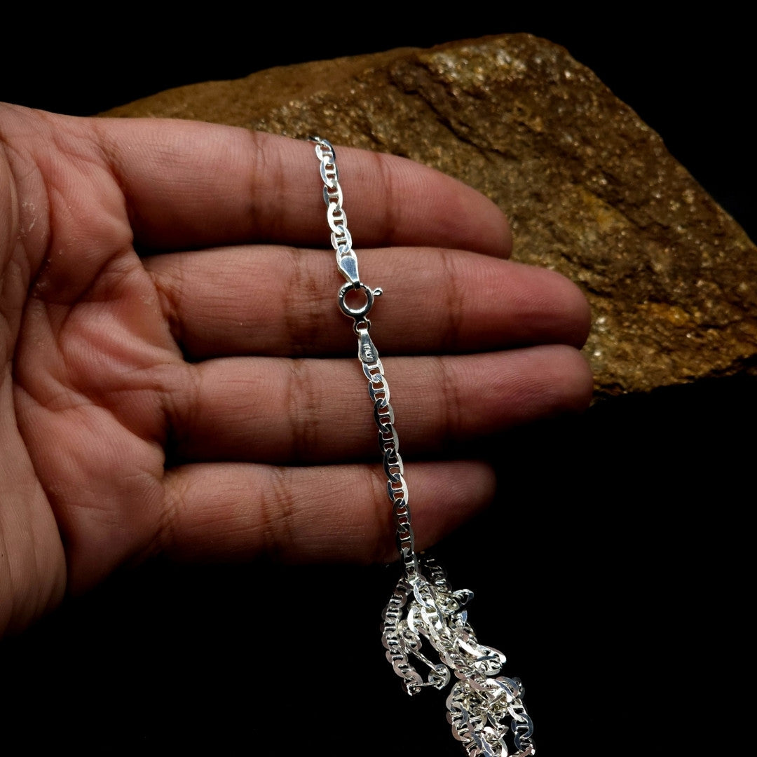 Double Cuban Chain – 925 Sterling Silver Italian Design