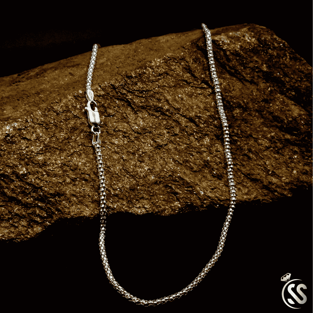 925 Sterling Italian Silver Hollow Chain – For Ladies & Gents
