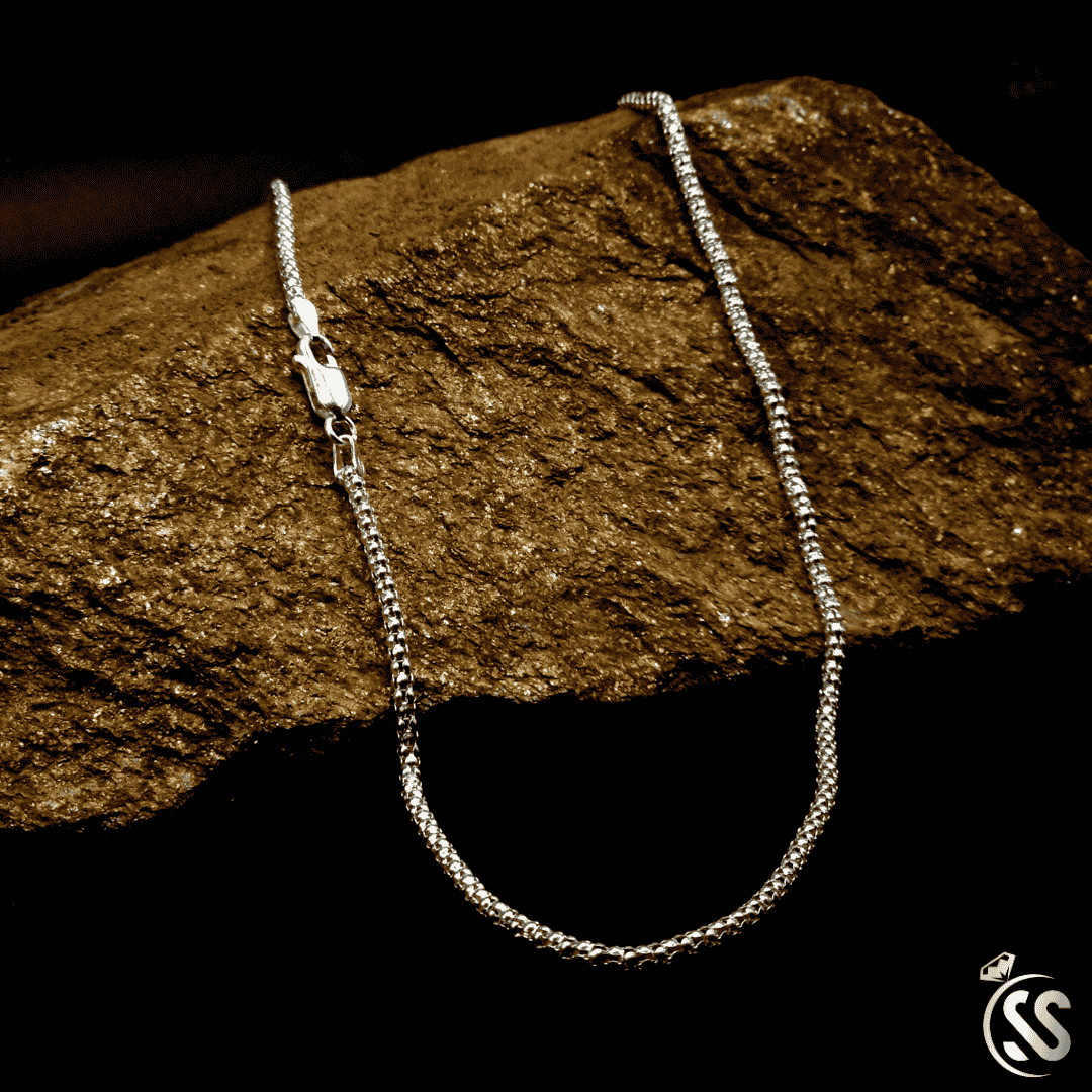 925 Sterling Italian Silver Hollow Chain – For Ladies & Gents