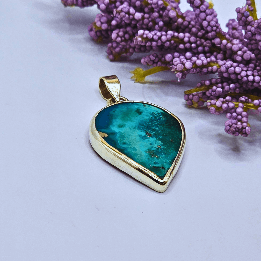 Real Feroza Silver (Chandi) Pendant