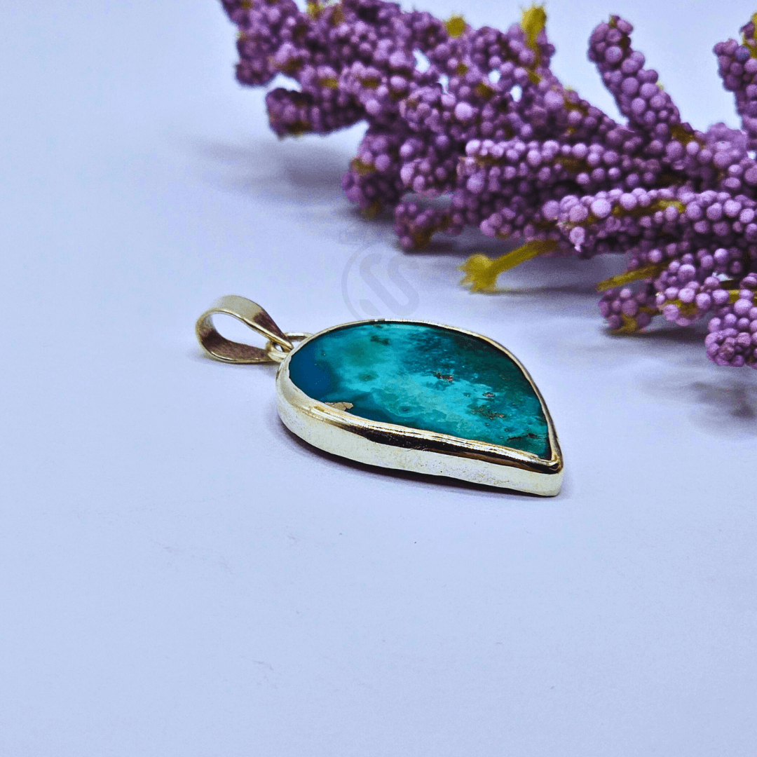 Real Feroza Silver (Chandi) Pendant