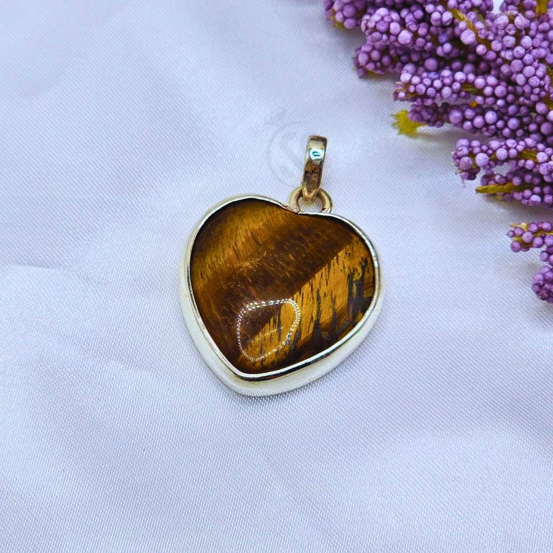 Real Tiger stone Silver (Chandi) Pendant - SilverStones.Pk