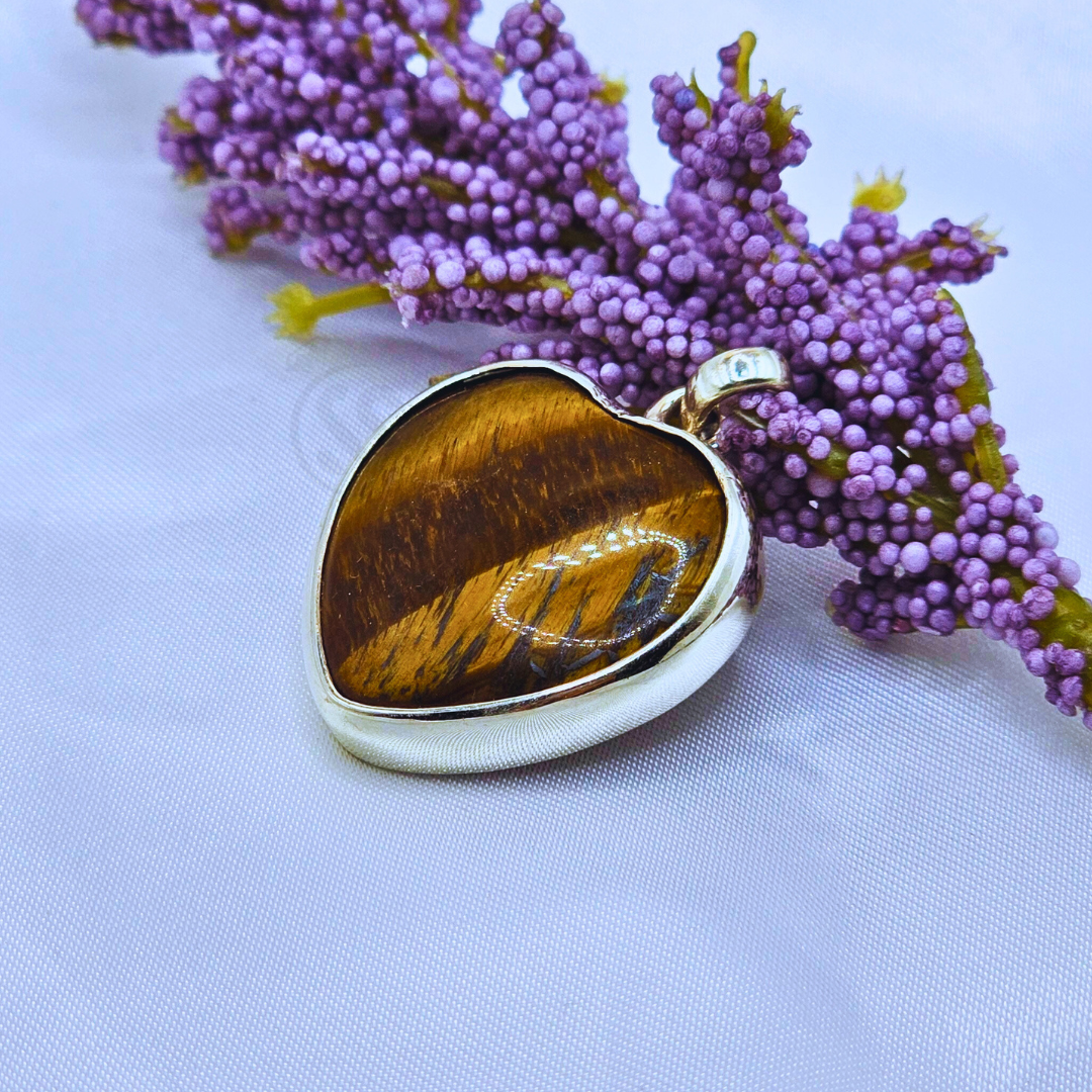 Real Tiger stone Silver (Chandi) Pendant - SilverStones.Pk
