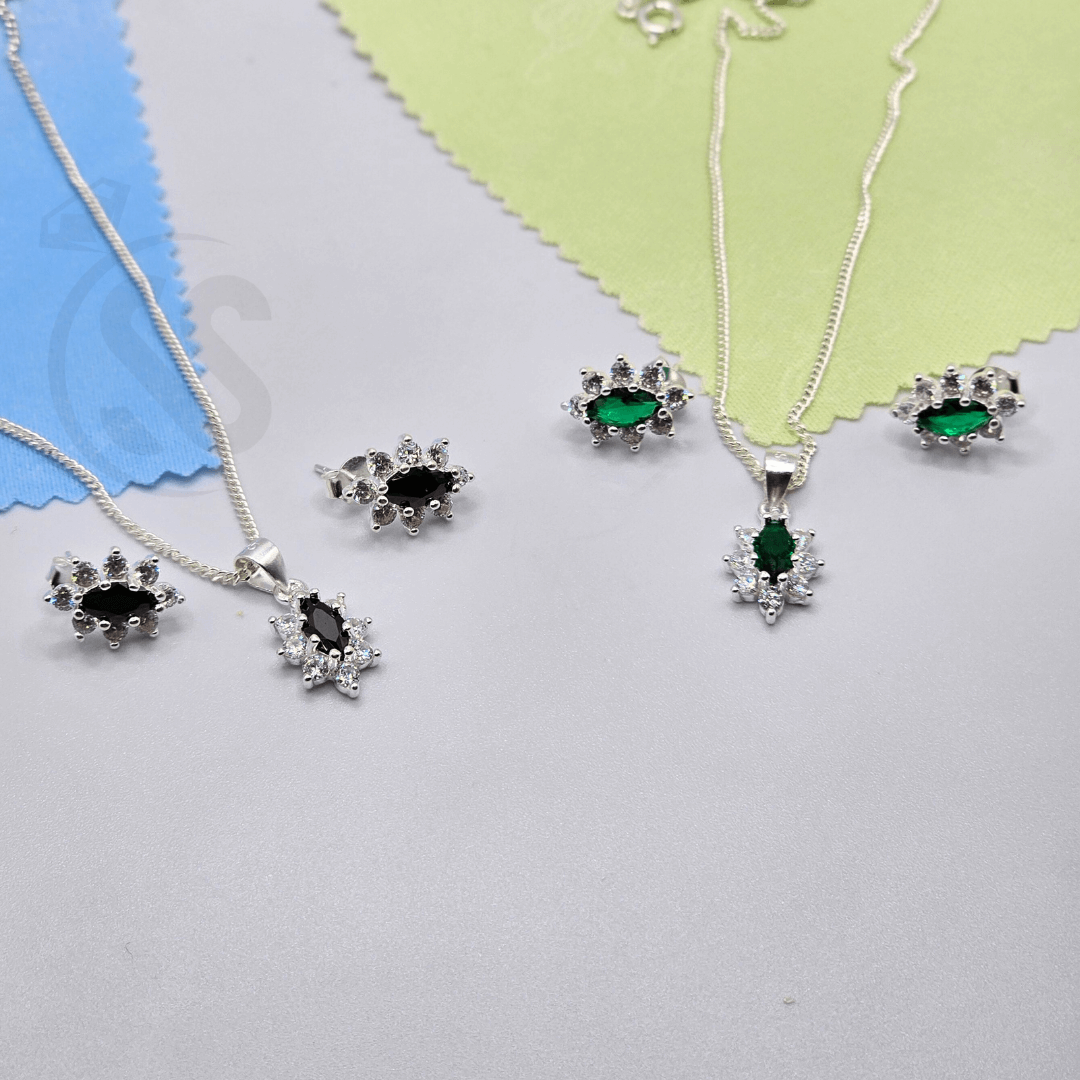 Sterling Silver Pendant Set from Italy