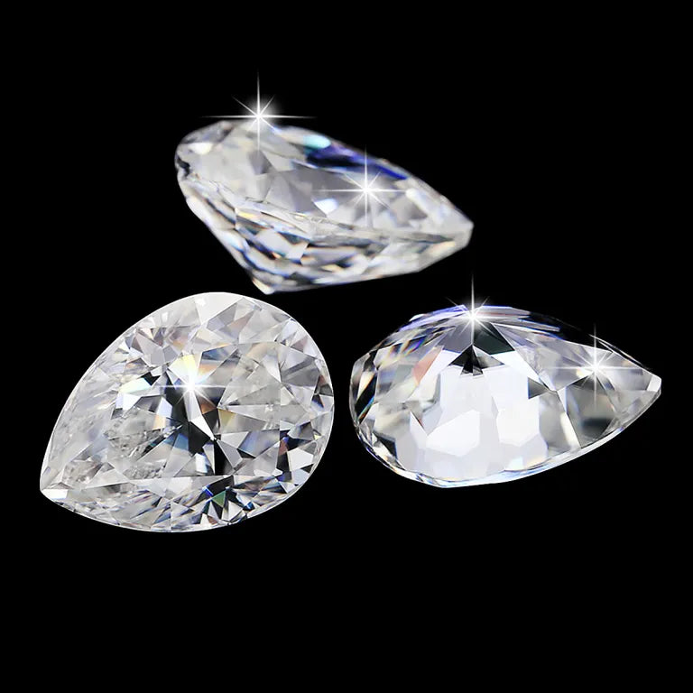Pear Cut Moissanite 1 ct to 4 ct Moissanite