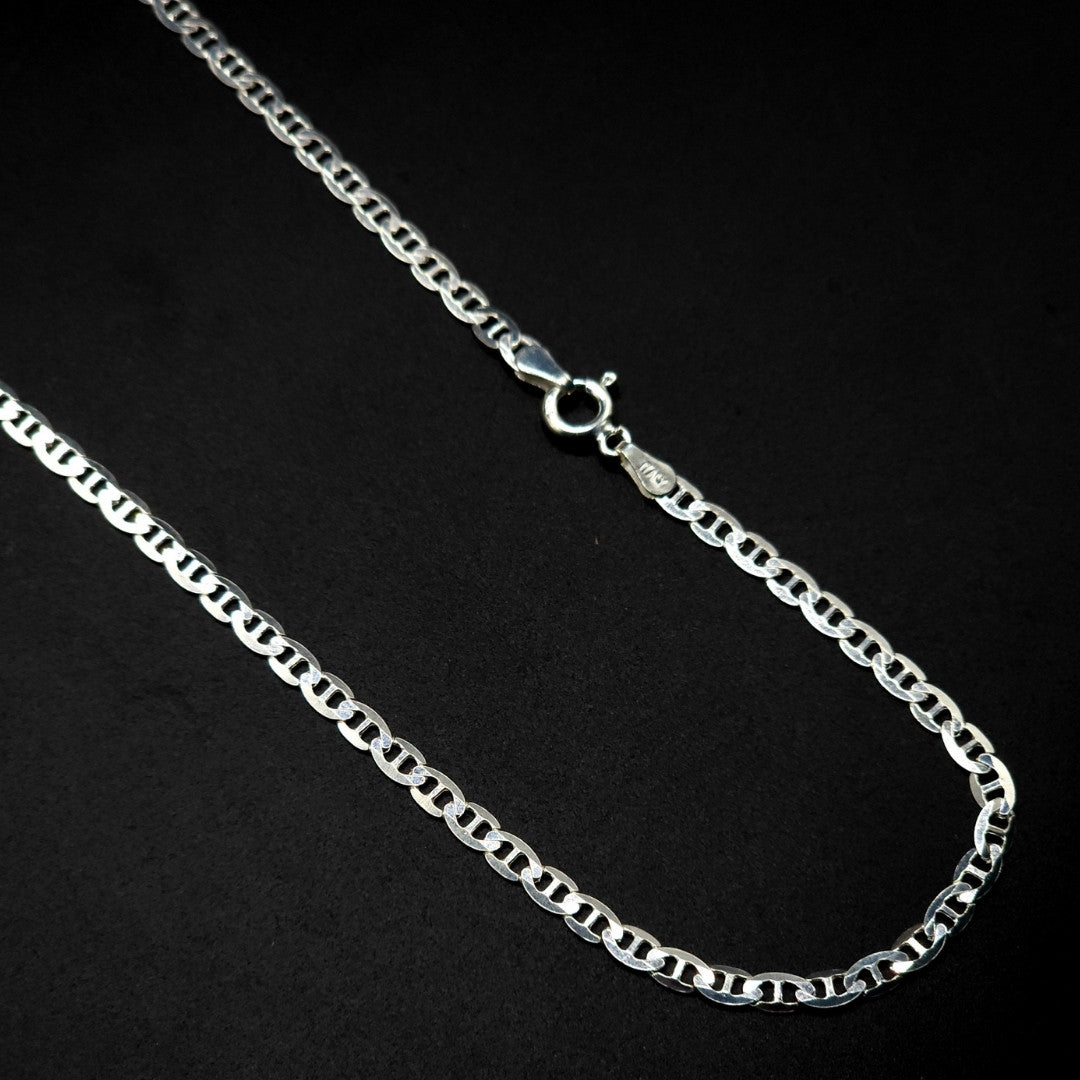 Premium Double Cuban Link Chain – Genuine 925 Silver Jewelry