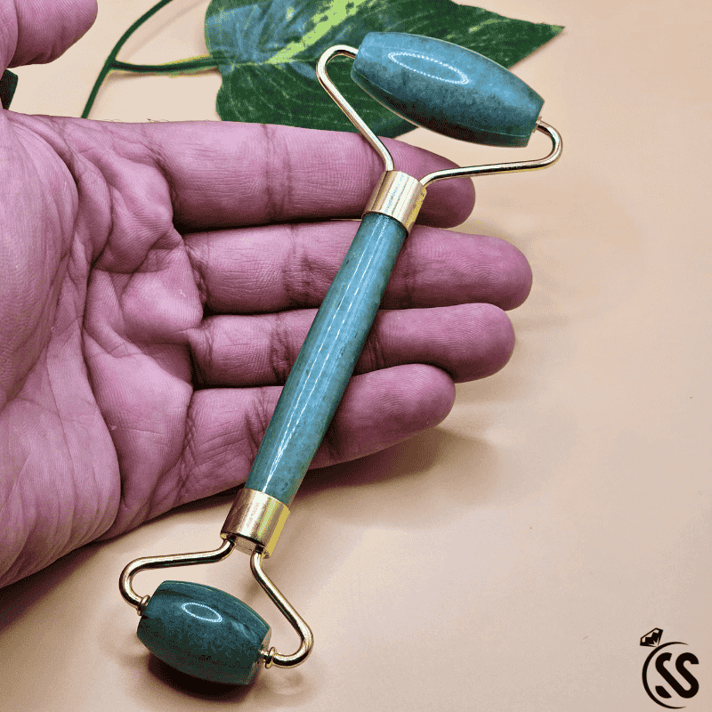 Real Jade Stone Facial Roller – Natural Beauty Enhancer