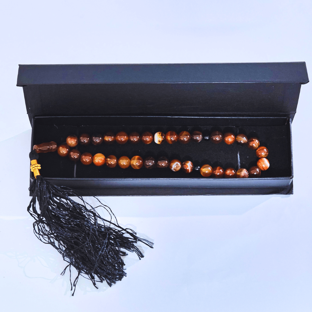 Real Aqeeq Stones Tasbeeh - Best Quality