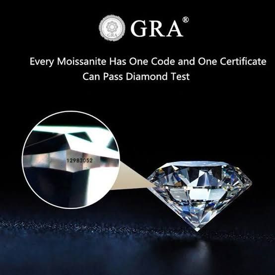 GRA Moissanite Diamonds with Certificate