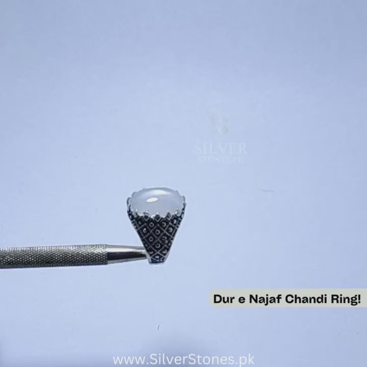 Real Dur e Najaf Chandi Ring