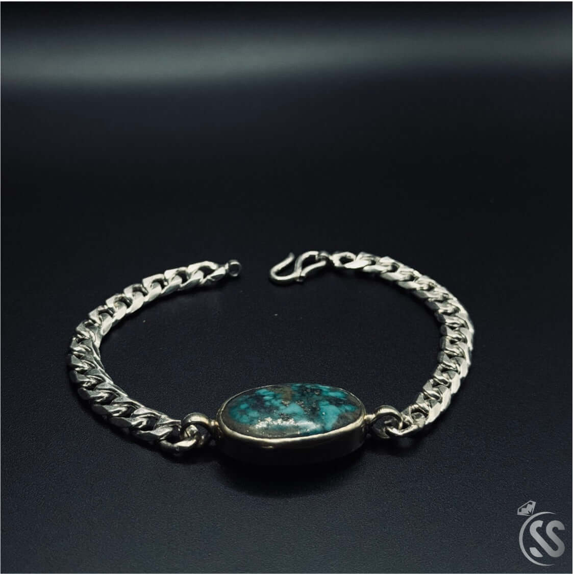 Real Shajri Feroza Chandi Bracelet