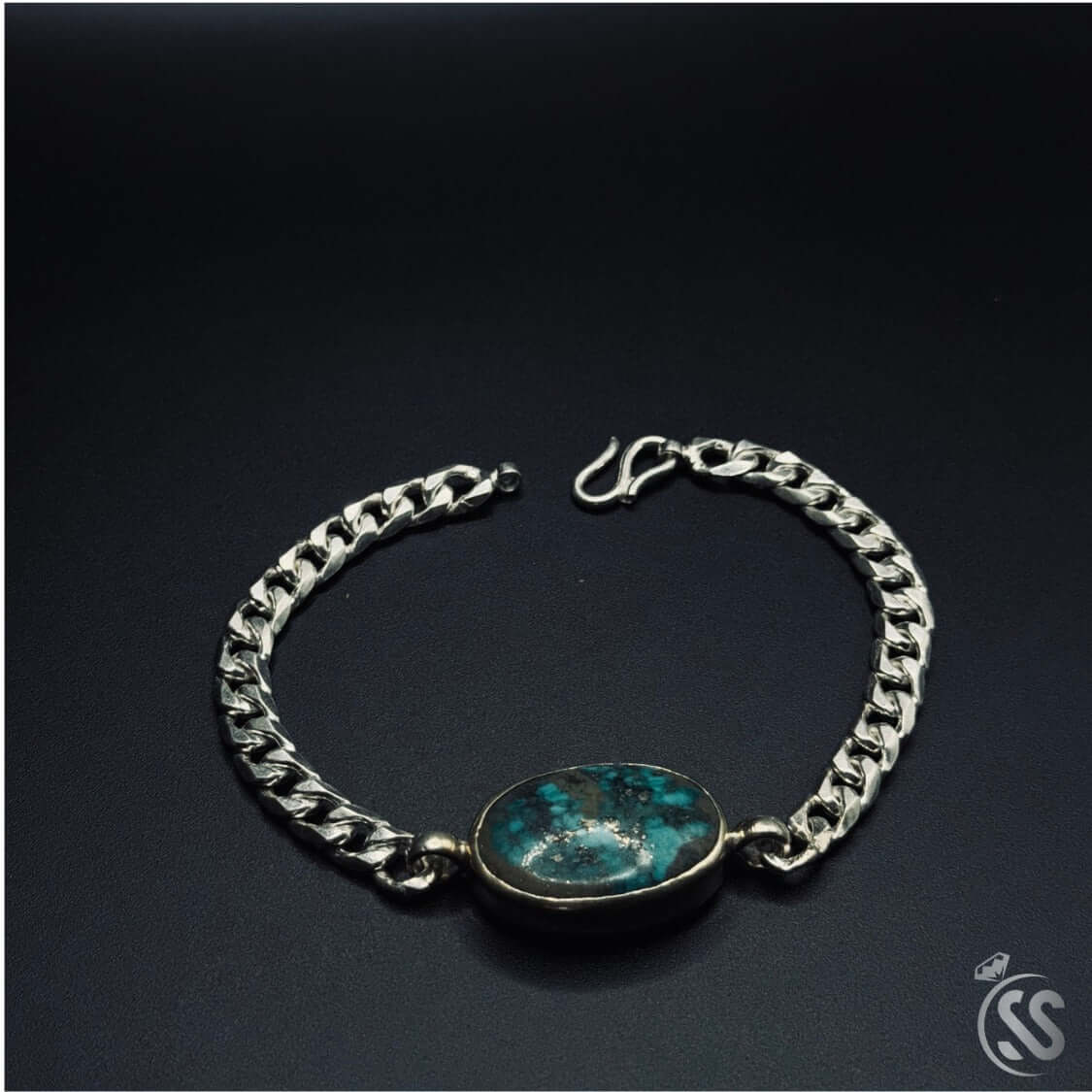 Real Shajri Feroza Chandi Bracelet