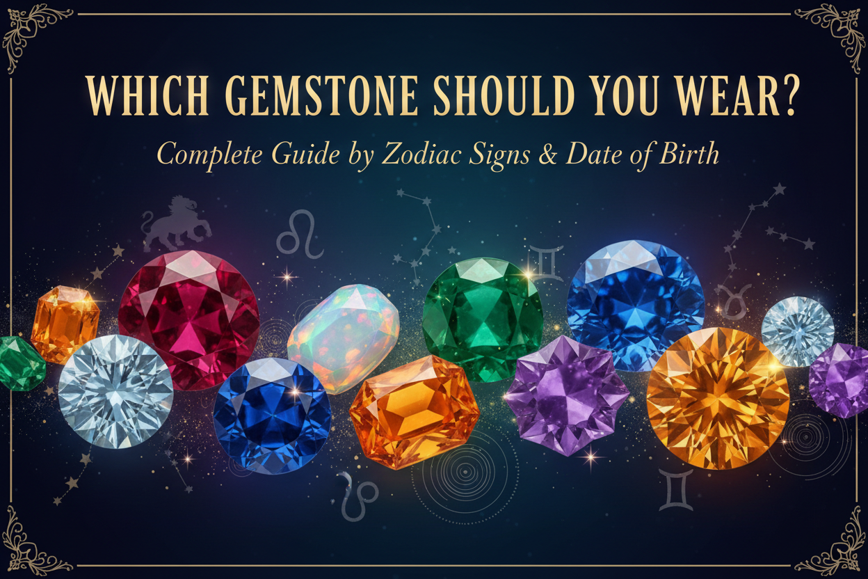 Which Gemstone Should You Wear? Complete Guide by Zodiac Signs & Date of Birth.