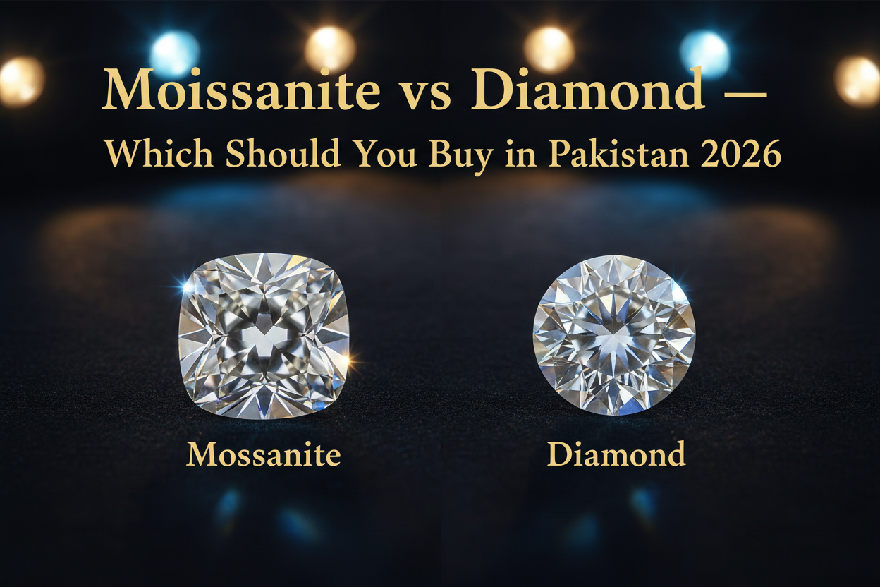 Moissanite vs Diamond — Which Should You Buy in Pakistan 2026?
