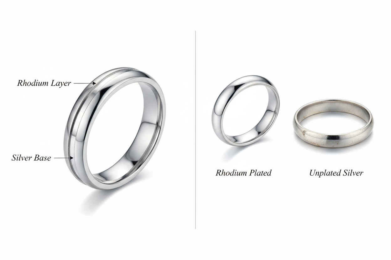 What Is Rhodium Plating and How It Helps Prevent Tarnish in Silver Jewelry?
