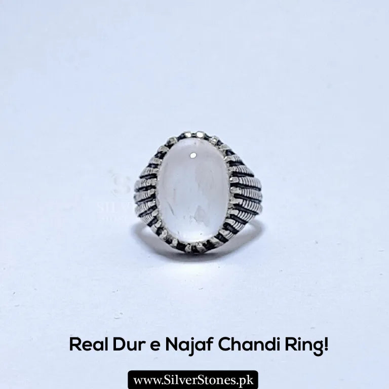 Real Dur e Najaf Chandi Ring