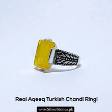 Real Aqeeq Turkish Silver (Chandi) Ring For Men’s