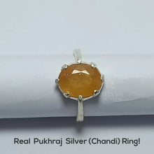 Pukhraj Silver (Chandi) Ring