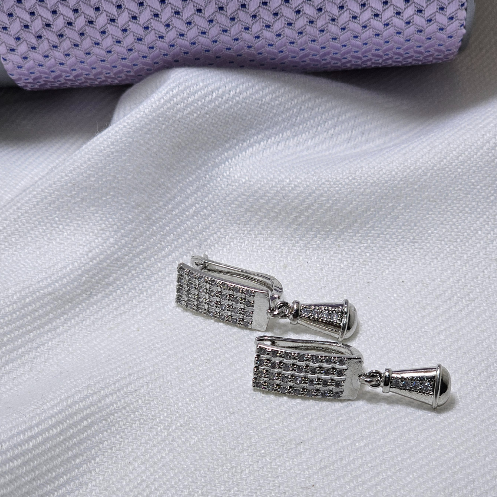 A+ Quality Ladies Earrings with Real Zircons