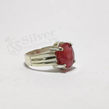 Real Ruby Silver Ring for Men’s