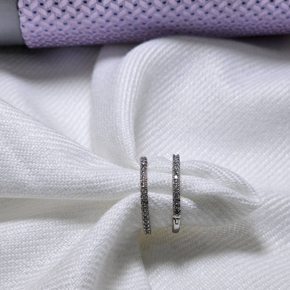 A+ Quality Ladies Earrings with Real Zircons