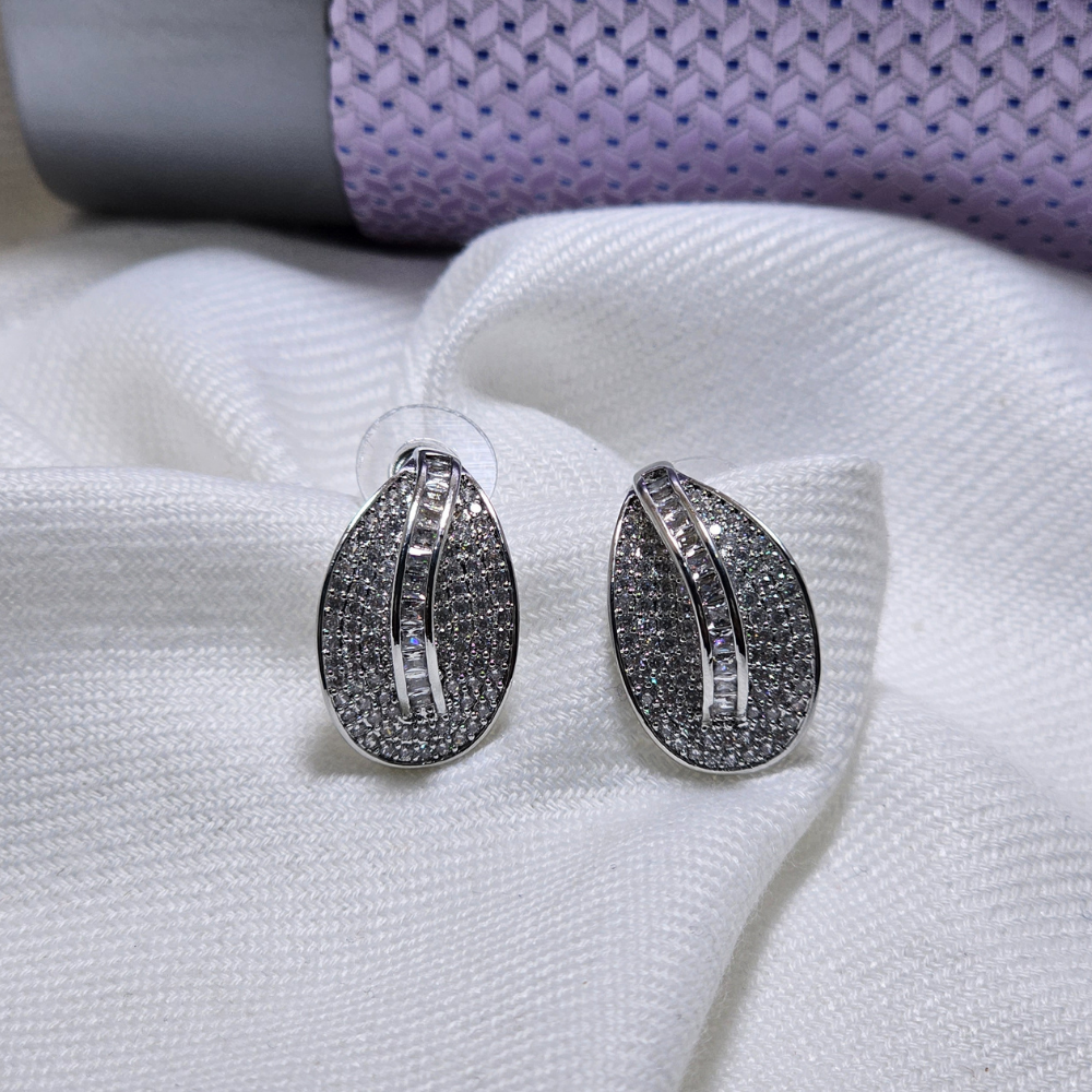 A+ Quality Ladies Earrings with Real Zircons