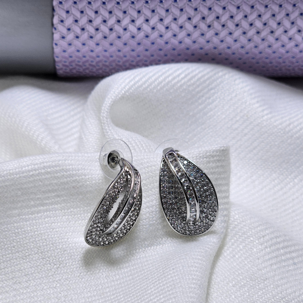 A+ Quality Ladies Earrings with Real Zircons