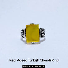 Real Aqeeq Turkish Silver (Chandi) Ring For Men’s