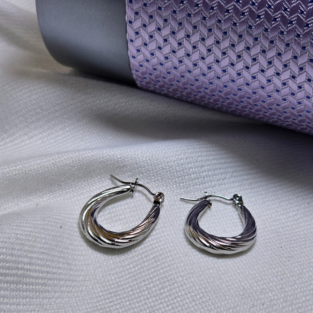 Elegant Silver Color Ladies Earrings