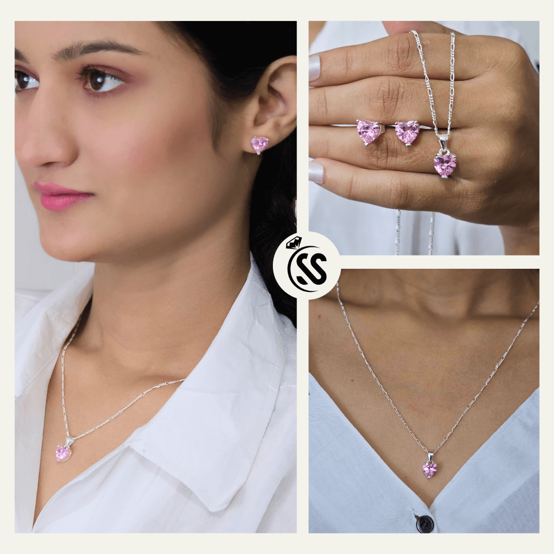 Italian Silver 925 Diamond style Pendant