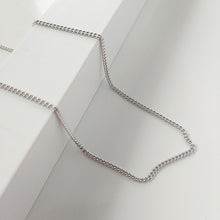 1 mm italian 925 Silver Cuban Chain for Girls