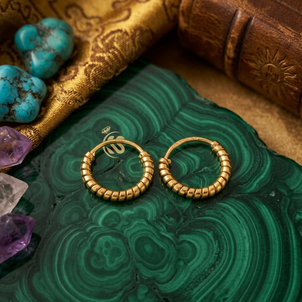 24 carat gold plated pure silver hoop earrings gift packaging women Silverstones.pk Pakistan