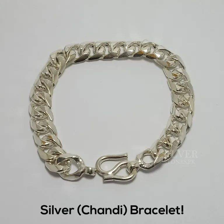 Heavy Silver (Chandi) Bracelet for Boys SilverStones.Pk