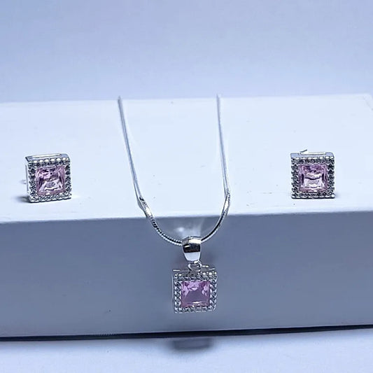 925 Sterling Silver Pendant Set for Ladies - Elegant and Timeless Jewelry Accessories