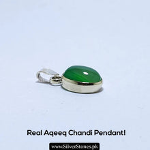 Real Aqeeq Silver (Chandi) Pendant