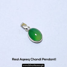 Real Aqeeq Silver (Chandi) Pendant