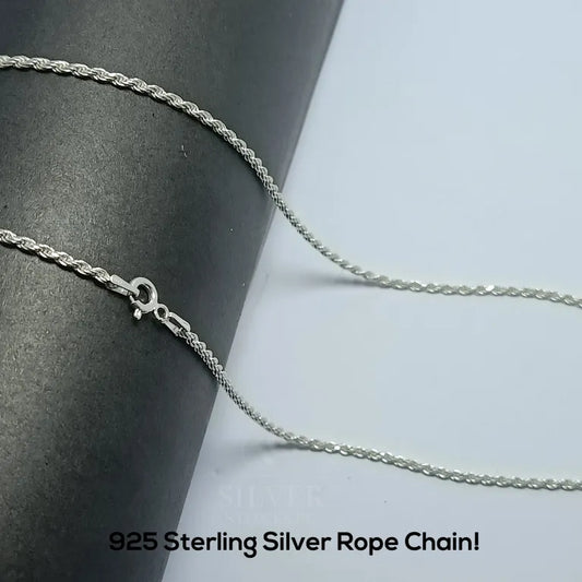 Italian 925 Silver (Chandi) 2 mm Rope Chain