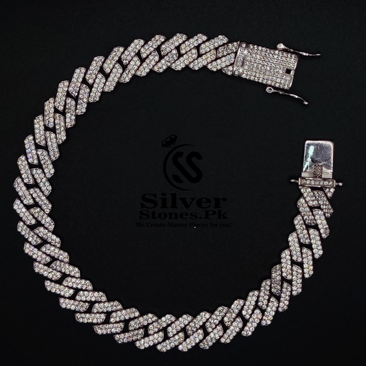 Hip-Hop Silver 925 Italian Made Bracelet for Men