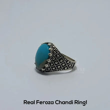 Real Shajri Feroza Silver (Chandi) Ring!